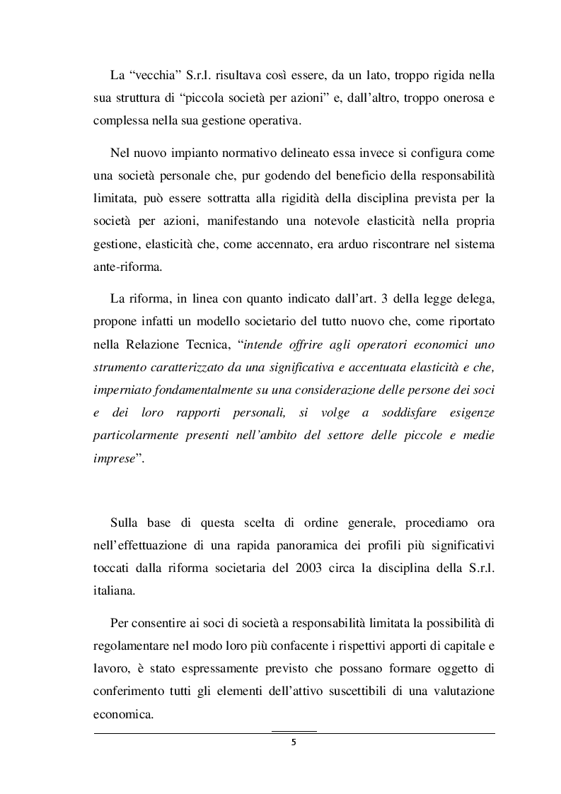 Anteprima della tesi: I Diritti Particolari del Socio nella Nuova S.R.L., Pagina 6