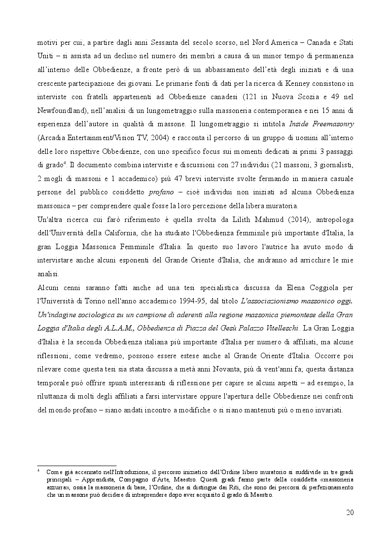 Anteprima della tesi: Dentro la massoneria. Una ricerca sull'Obbedienza del Grande Oriente d'Italia, Pagina 5