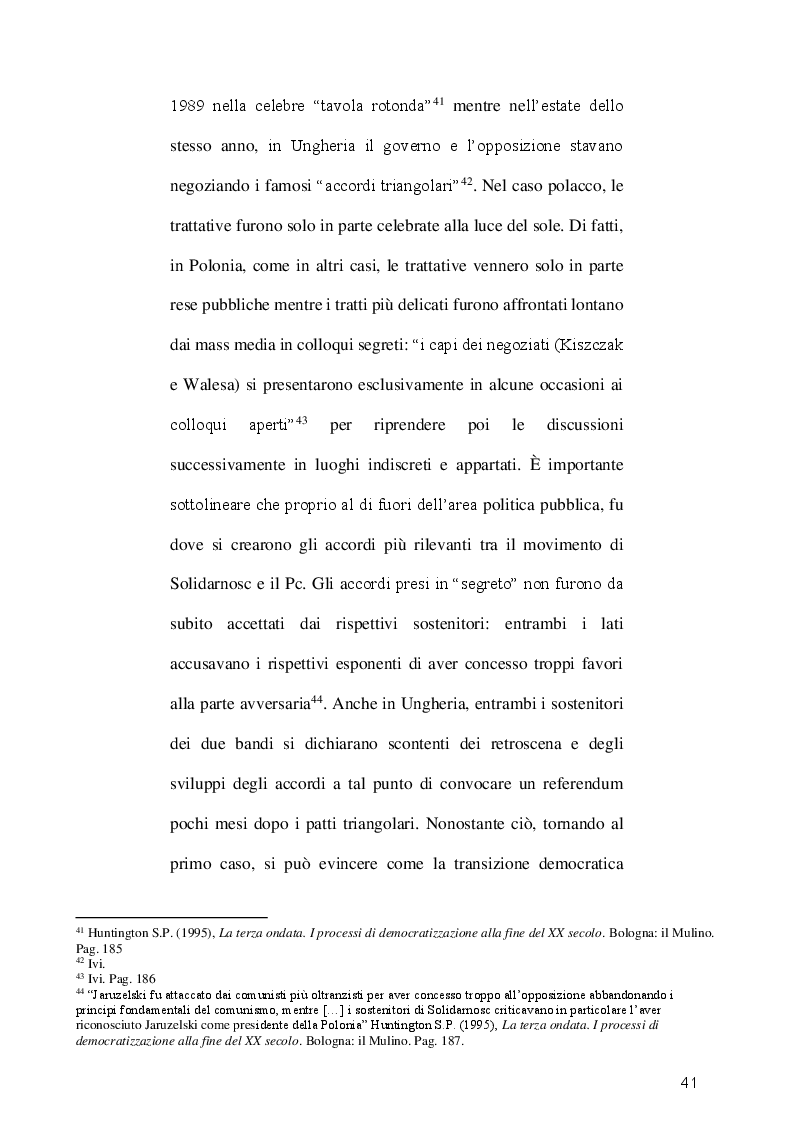 Anteprima della tesi: Transizione democratica in Polonia e Ungheria, Pagina 4