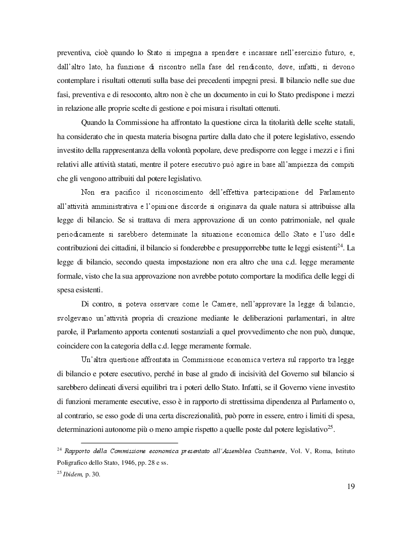 Anteprima della tesi: La flessibilità del vincolo del pareggio di bilancio ai sensi dell'art. 81 della Costituzione, Pagina 13