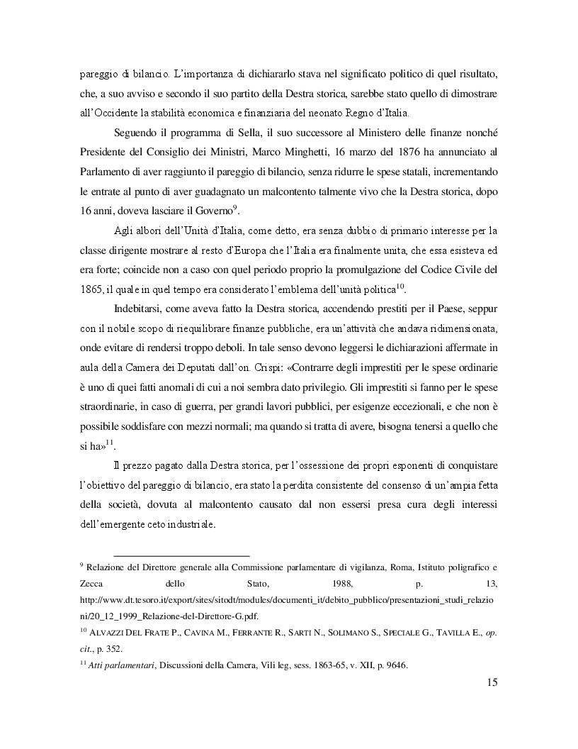 Anteprima della tesi: La flessibilità del vincolo del pareggio di bilancio ai sensi dell'art. 81 della Costituzione, Pagina 9