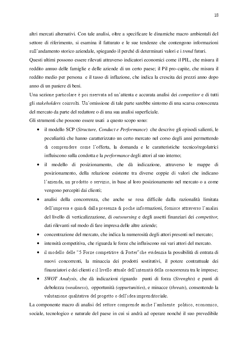 Estratto dalla tesi: Pianificazione e comunicazione dell'idea di impresa: le start-up nel settore agricolo