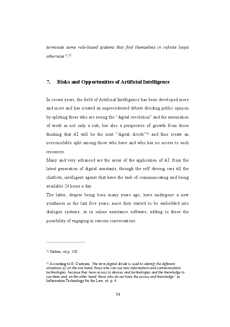Anteprima della tesi: Legal issues of Artificial Intelligence. The Chess Game as a metaphor of the controversial relationship between the Human and the Machine, Pagina 3
