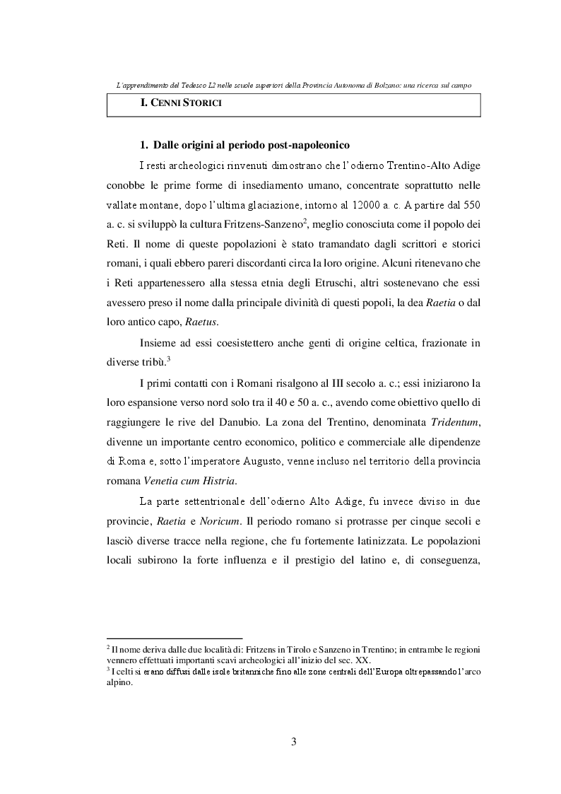 Anteprima della tesi: L’apprendimento del Tedesco L2 nelle scuole superiori della Provincia Autonoma di Bolzano: una ricerca sul campo, Pagina 4