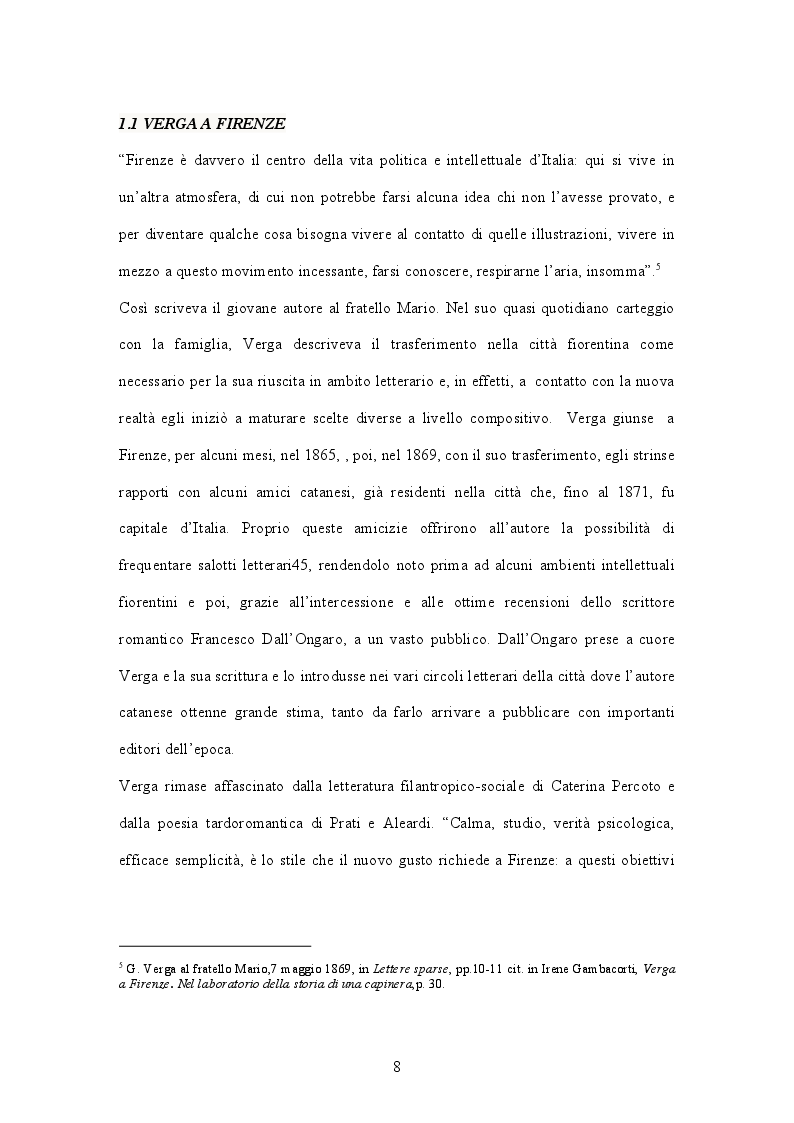 Anteprima della tesi: Ancora su Verga: il caso di ''Storia di una capinera'' da Romanzo a Sceneggiatura, Pagina 7