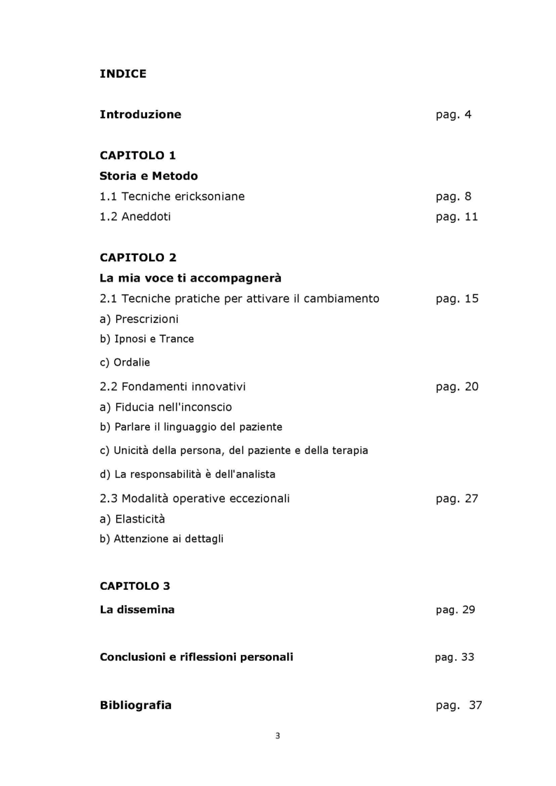 Indice della tesi: Milton H. Erickson - Aneddoti, Pagina 1