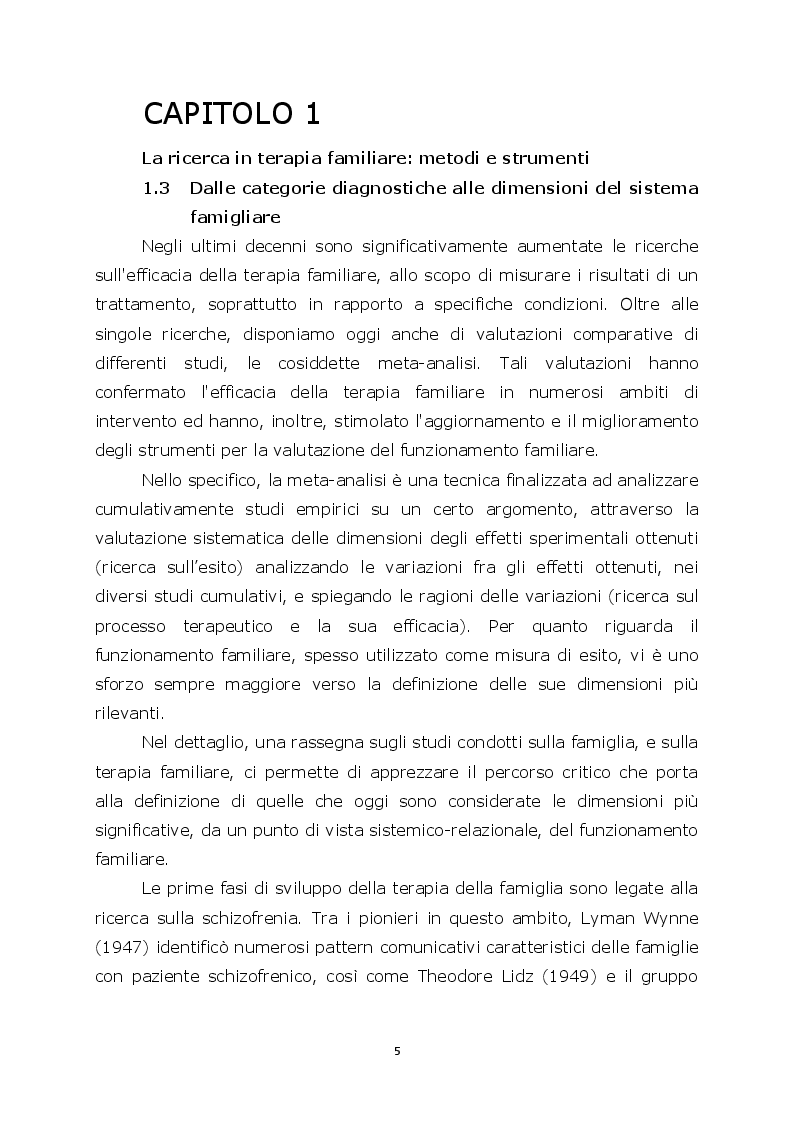 Anteprima della tesi: Il Modello Circonflesso di Olson. Una ricerca su famiglie con handicap, Pagina 4