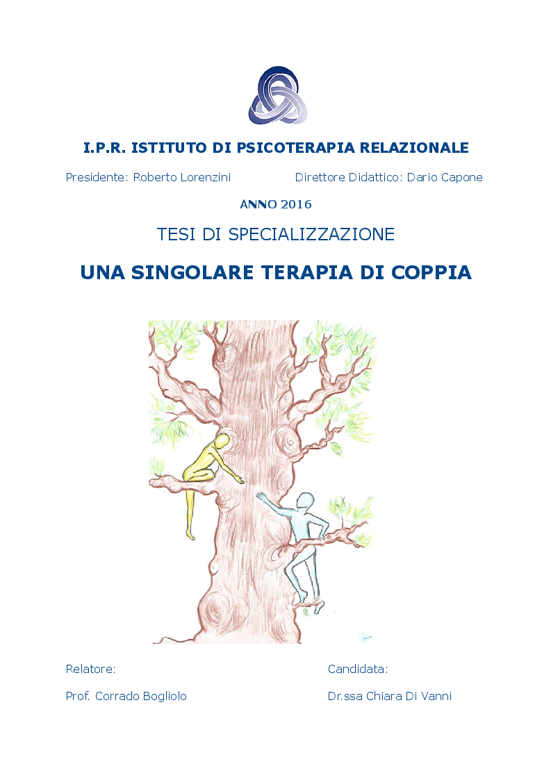 Anteprima della tesi: Una singolare terapia di coppia, Pagina 1