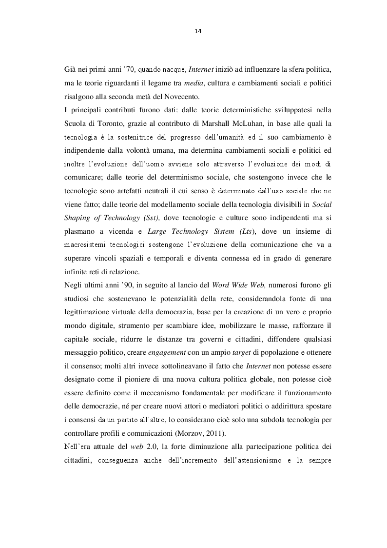 Estratto dalla tesi: Comunicazione politica: dalle piazze ai social network nell'Italia post - Tangentopoli