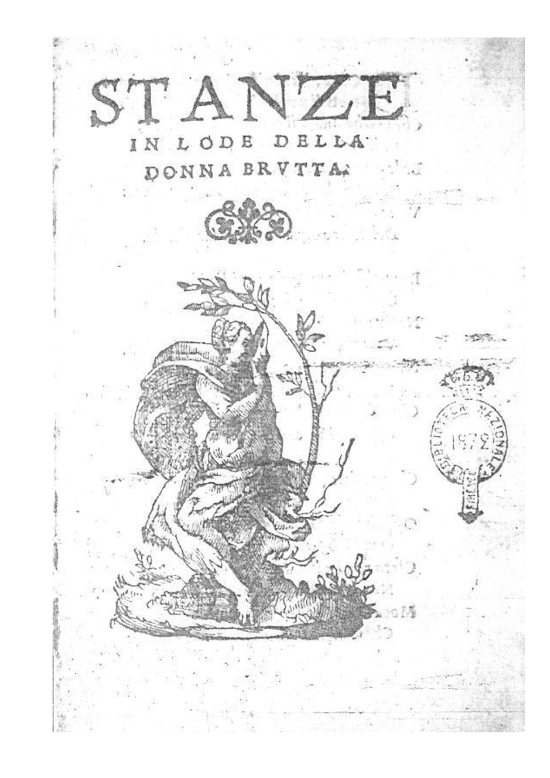 Anteprima della tesi: Stanze in lode della donna brutta, stampate a Firenze da Anton Francesco Doni, 1547. Edizione commentata, Pagina 1