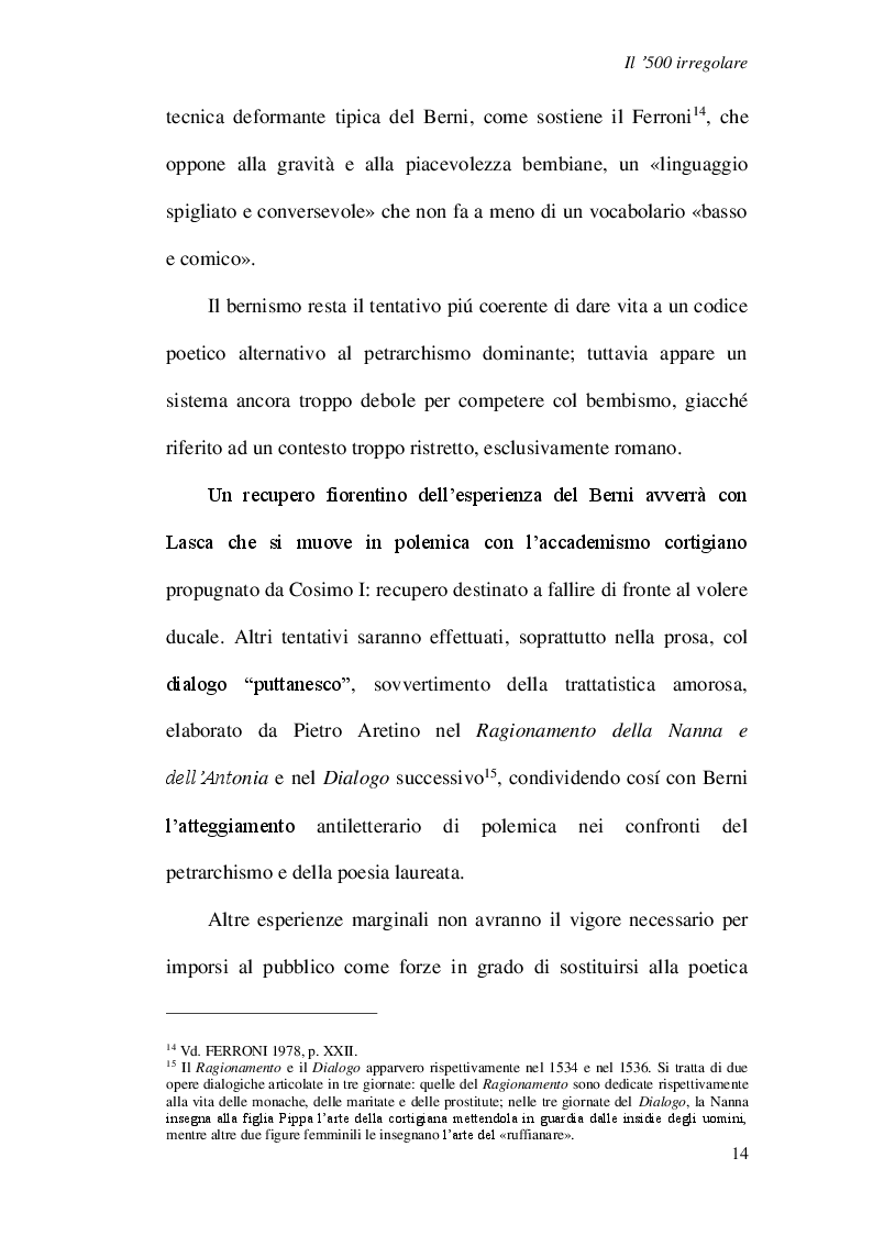Anteprima della tesi: Stanze in lode della donna brutta, stampate a Firenze da Anton Francesco Doni, 1547. Edizione commentata, Pagina 5