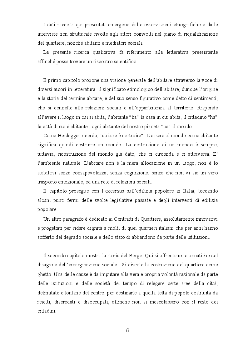 Anteprima della tesi: La progettazione urbana partecipata: il caso Borgo Nuovo, Pagina 3
