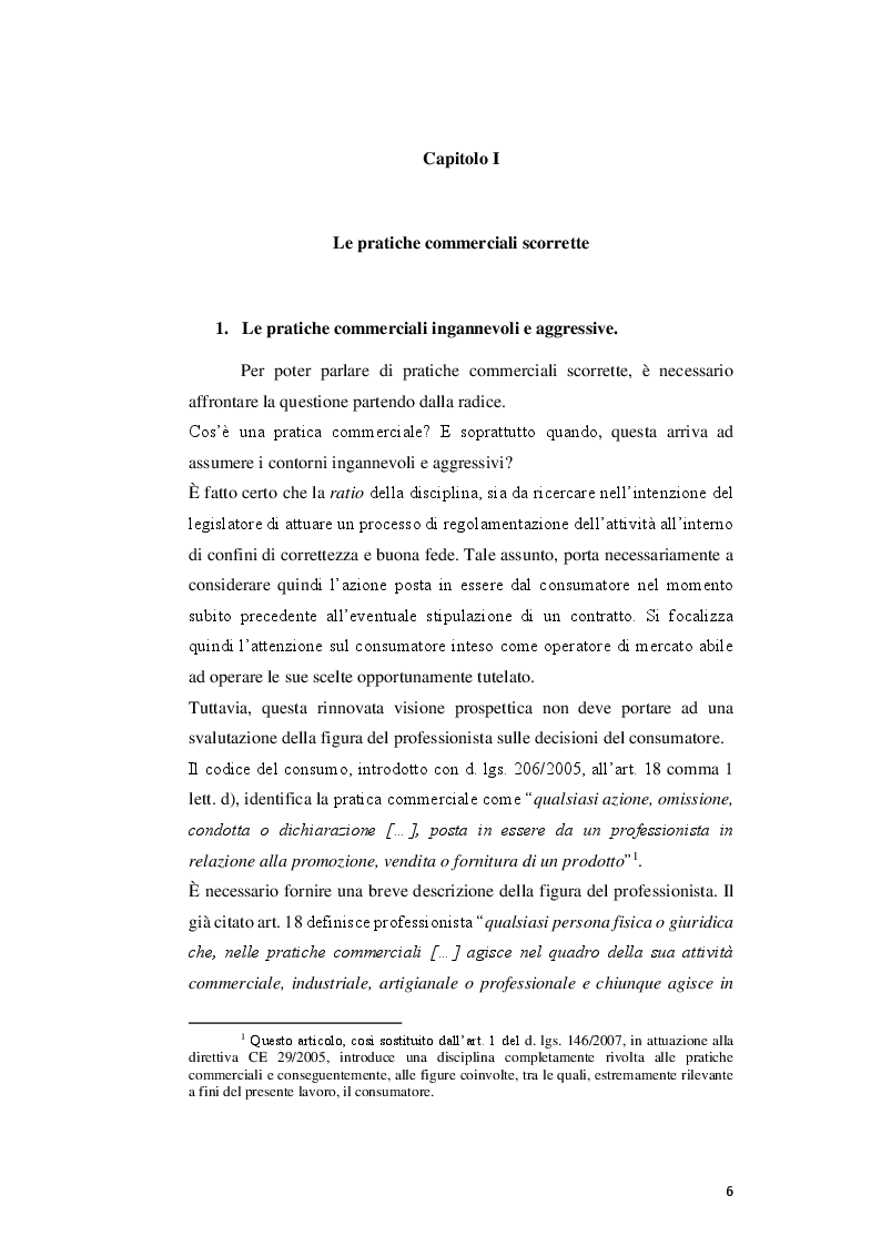 Anteprima della tesi: Le pratiche commerciali scorrette nei settori regolati, Pagina 4