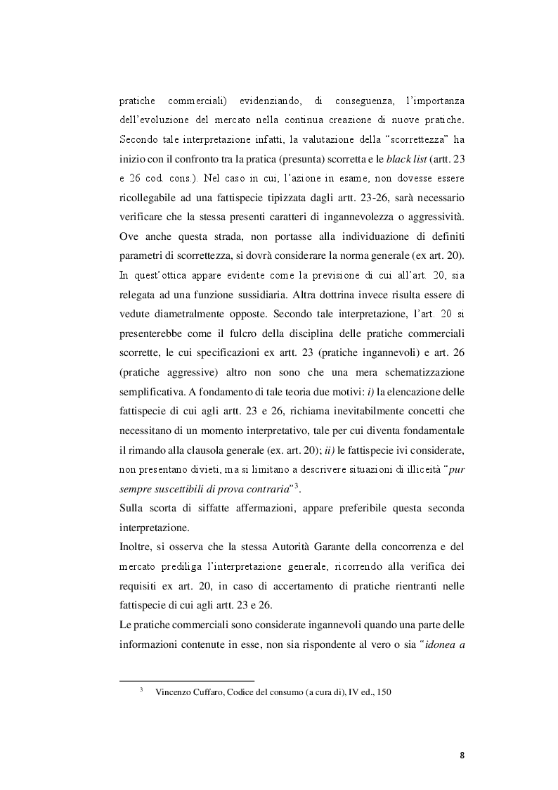 Anteprima della tesi: Le pratiche commerciali scorrette nei settori regolati, Pagina 6