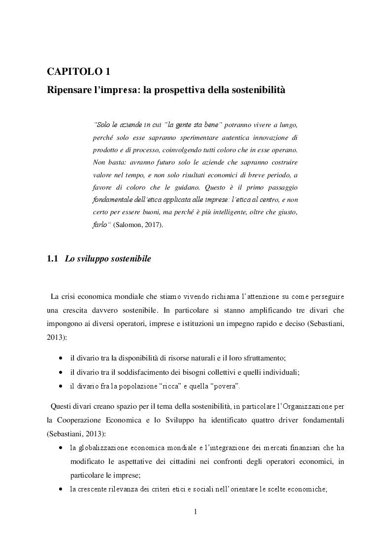 Anteprima della tesi: Sostenibilità e welfare aziendale: il caso Elettrica Retail S.p.A., Pagina 3