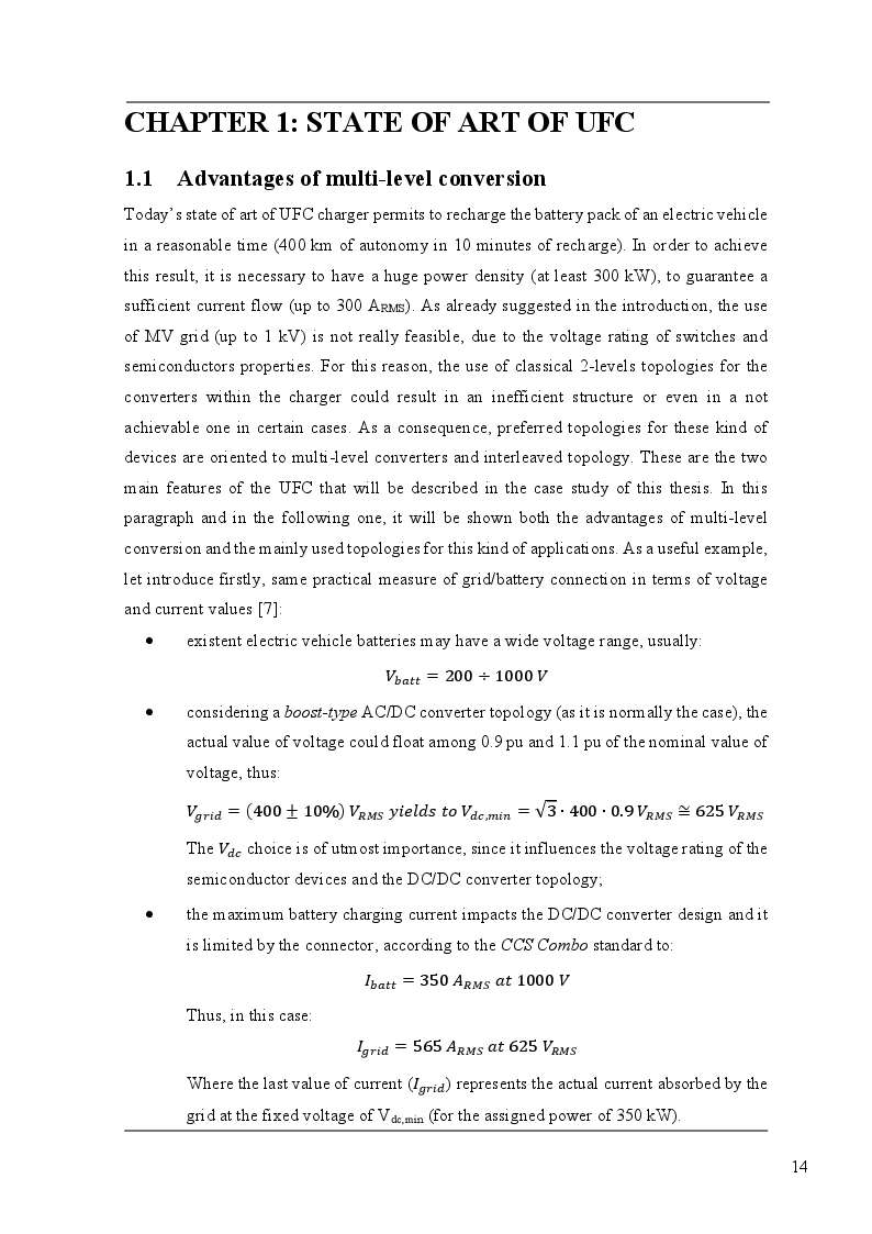Anteprima della tesi: Modulation techniques for AC/DC converters in ultrafast battery charger applications, Pagina 5