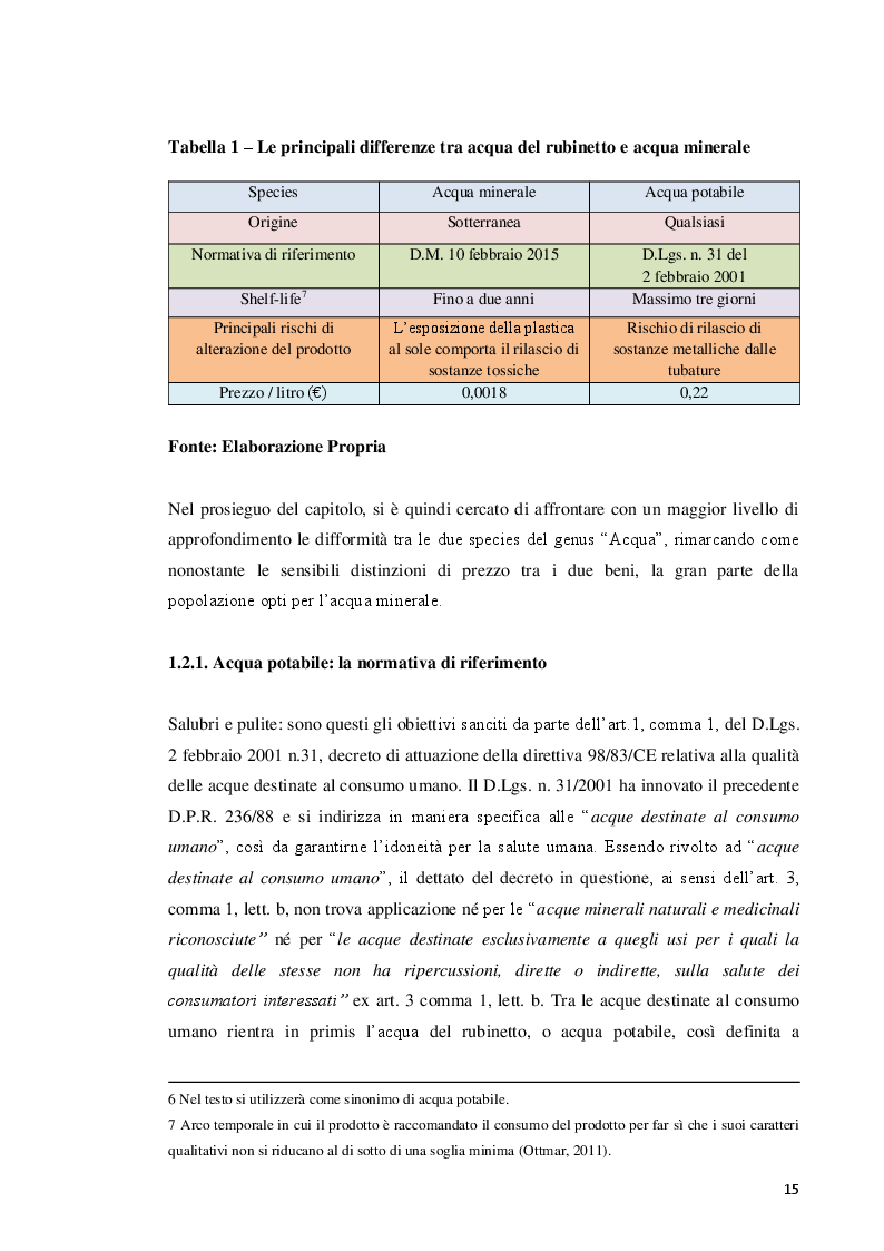 Estratto dalla tesi: Le concessioni delle acque minerali: verso la riforma della Legge Regionale Toscana n.38/2004 in materia di canoni concessori e incentivi per i concessionari