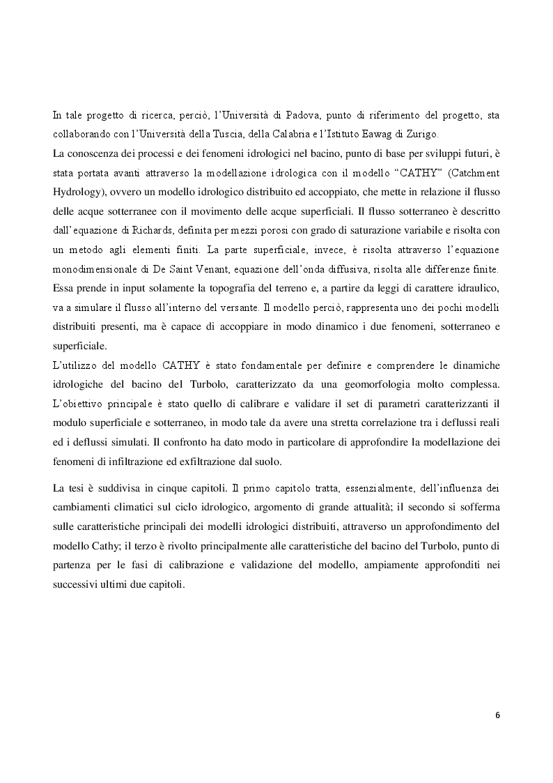 Anteprima della tesi: Calibrazione e validazione del modello Cathy in un bacino idrologico dell'Italia meridionale, Pagina 3