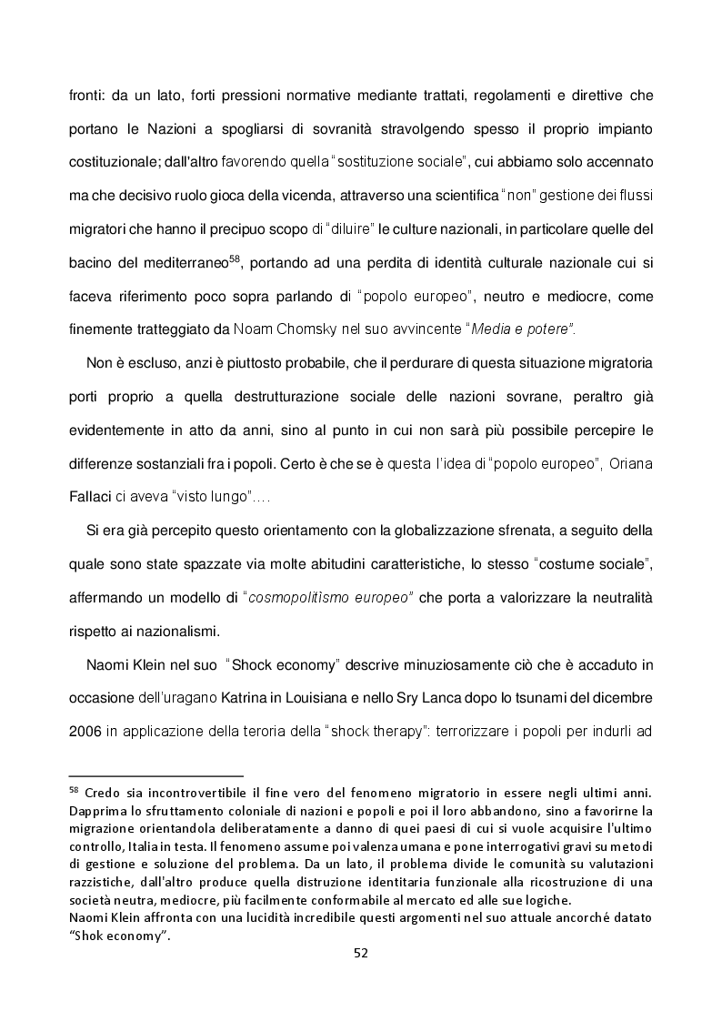 Anteprima della tesi: Illegittimità costituzionale dei Trattati Europei e profili di responsabilità penale, Pagina 6