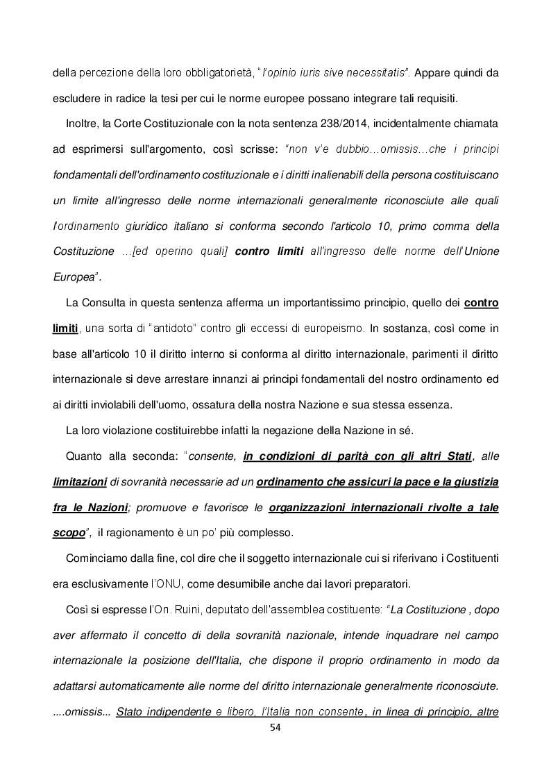 Anteprima della tesi: Illegittimità costituzionale dei Trattati Europei e profili di responsabilità penale, Pagina 8