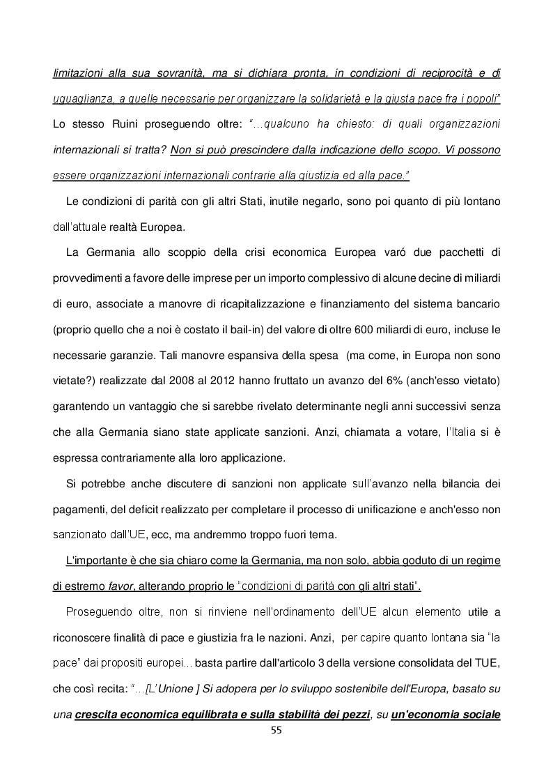 Anteprima della tesi: Illegittimità costituzionale dei Trattati Europei e profili di responsabilità penale, Pagina 9