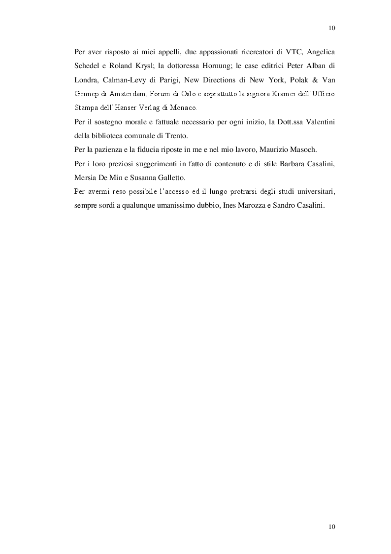 Anteprima della tesi: La vita e l'opera di Venetiana Taubner-Calderon Canetti (1897-1963). Un contributo letterario al problema della dignità dell'uomo nella Vienna tra le due guerre, Pagina 7