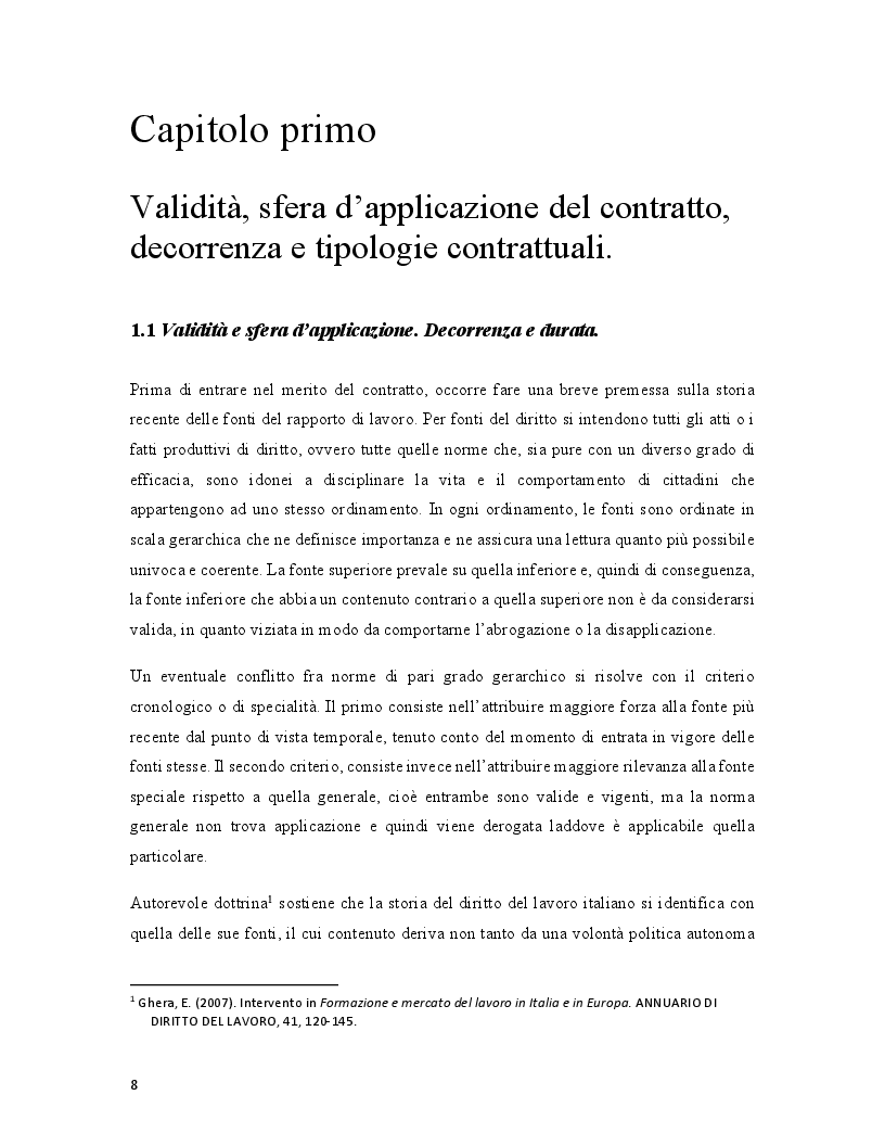 Anteprima della tesi: Il CCNL per i dipendenti negli studi professionali, Pagina 5