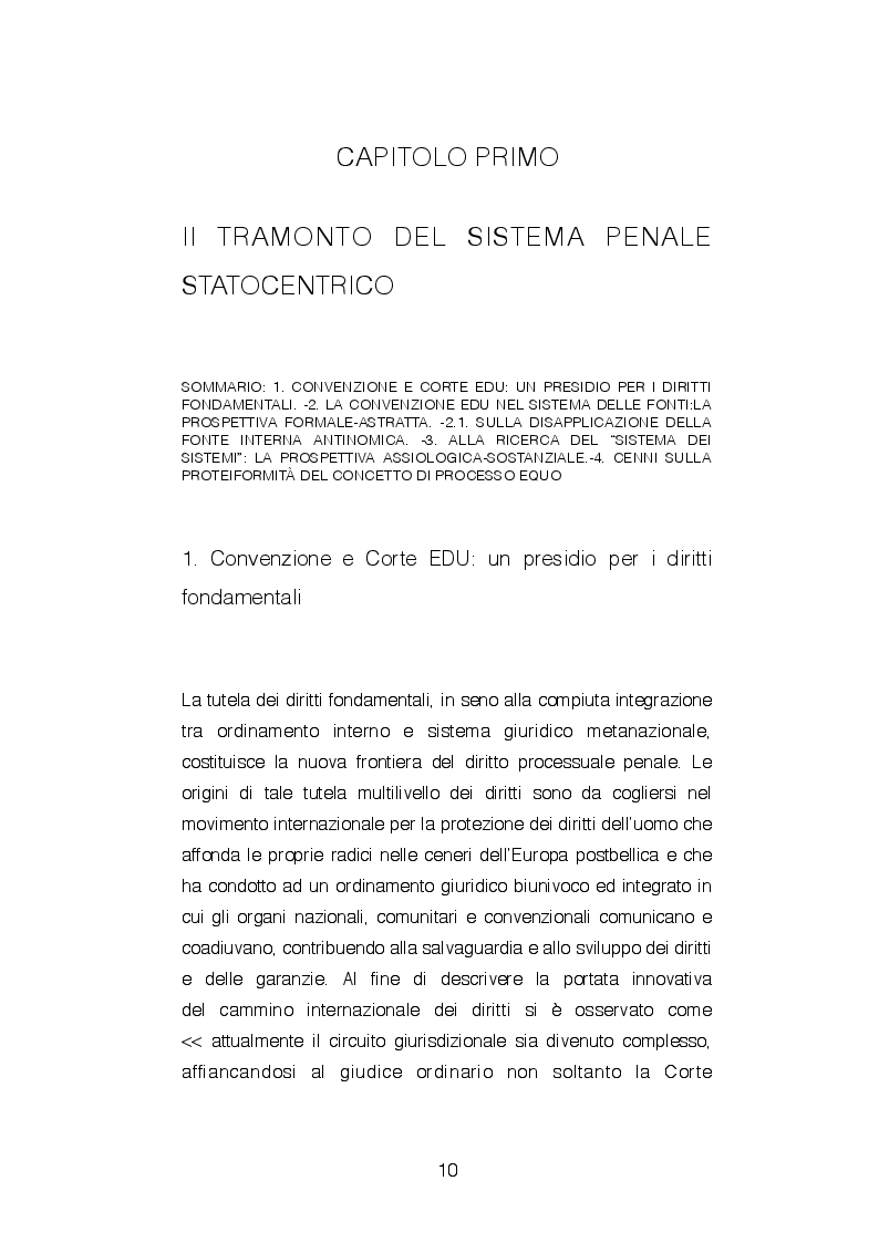 Anteprima della tesi: Giudicato penale ed obblighi conformativi: la c.d. revisione europea, Pagina 6