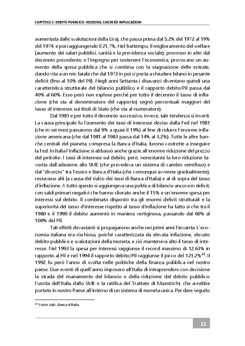 Estratto dalla tesi: EUROBOND: la condivisione dei debiti sovrani europei come possibile soluzione al problema strutturale del debito pubblico italiano? Le recenti proposte della BCE