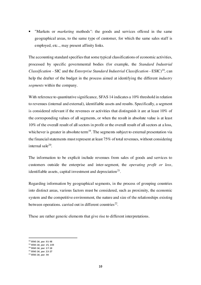 Anteprima della tesi: The impact of IFRS 8 on segmental reporting by Italian listed companies, Pagina 5