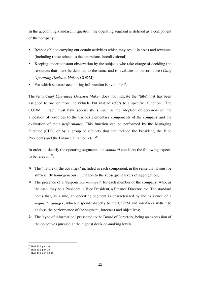 Anteprima della tesi: The impact of IFRS 8 on segmental reporting by Italian listed companies, Pagina 7