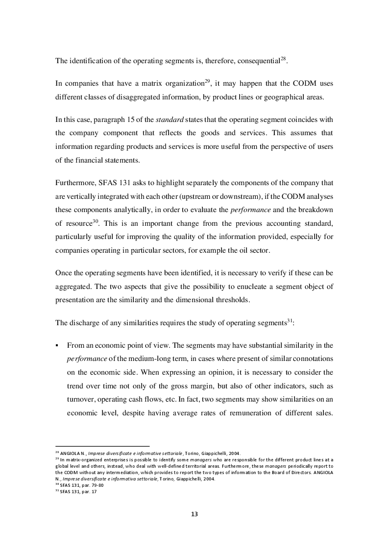 Anteprima della tesi: The impact of IFRS 8 on segmental reporting by Italian listed companies, Pagina 8