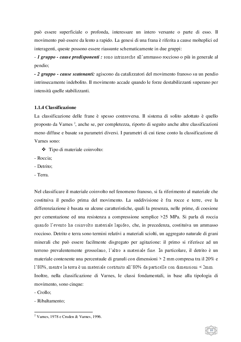 Anteprima della tesi: Il controllo cinematico dei movimenti franosi - Landslides monitoring, Pagina 6