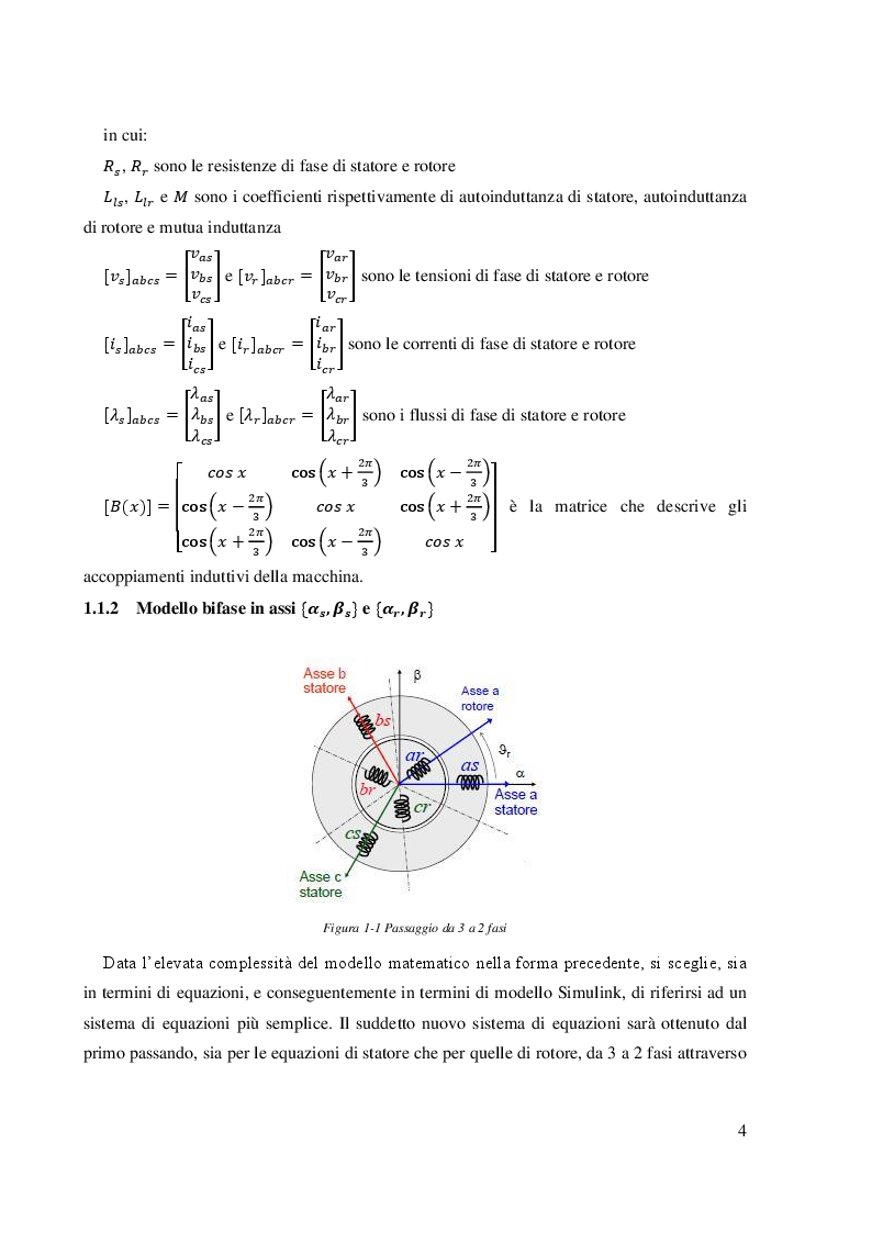 Anteprima della tesi: Controllo vettoriale diretto di flusso con algoritmo di minimizzazione della corrente assorbita per motori ad induzione, Pagina 5