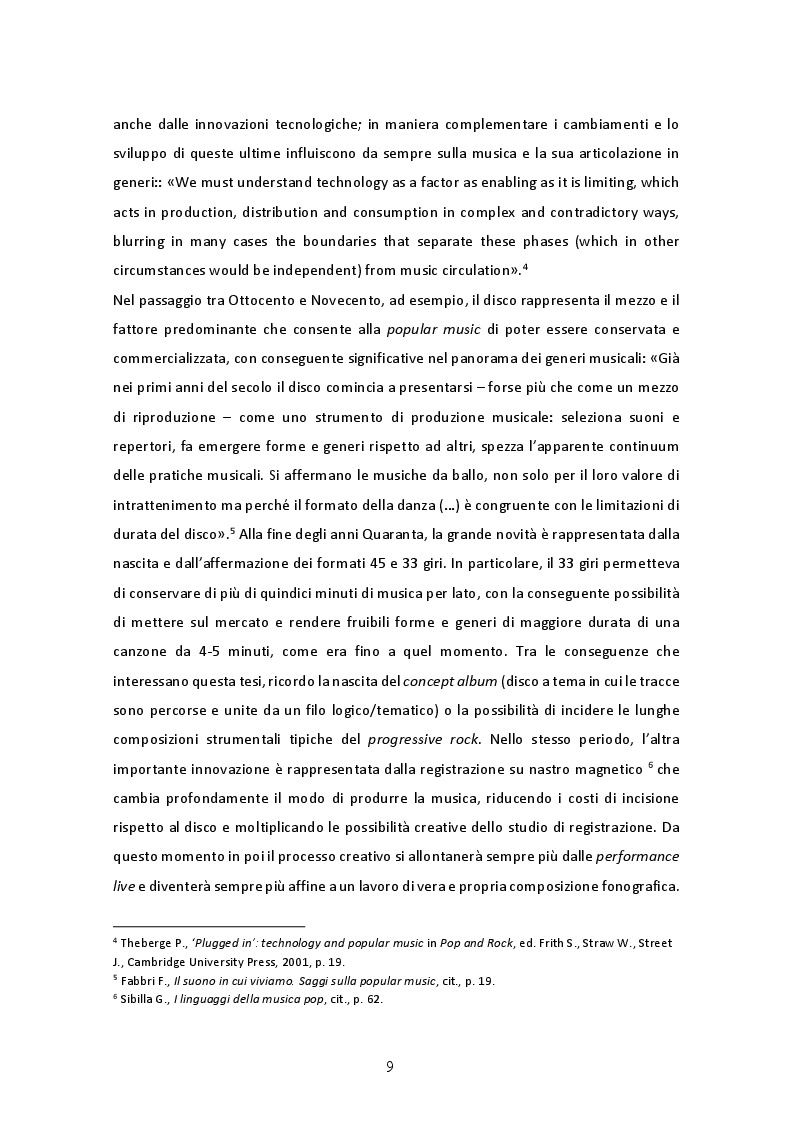 Anteprima della tesi: Il doppio volto del progresso. Ruolo e funzione del sintetizzatore nel progressive rock, Pagina 4