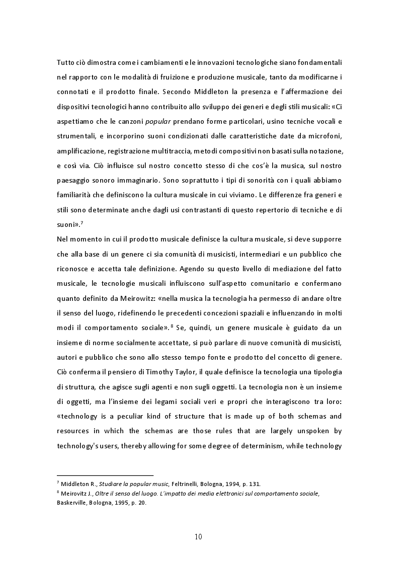 Anteprima della tesi: Il doppio volto del progresso. Ruolo e funzione del sintetizzatore nel progressive rock, Pagina 5