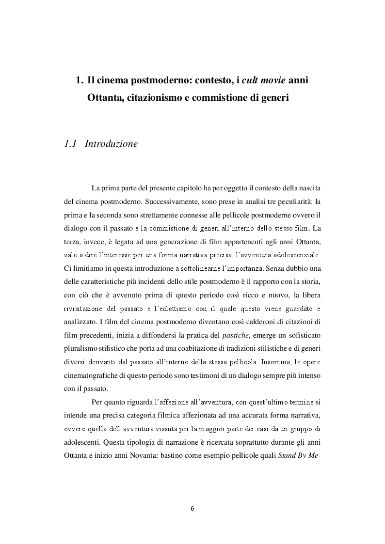 Anteprima della tesi: Analisi di Stranger Things in chiave postmoderna: un cult-movie anni Ottanta, il fenomeno del citazionismo e della commistione di generi, Pagina 5