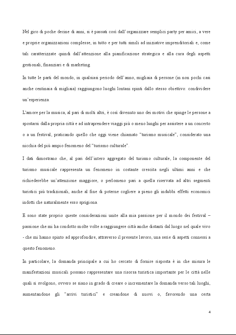 Anteprima della tesi: Storia e analisi dei flussi turistici collegati ai Festival di Musica Elettronica, Pagina 3