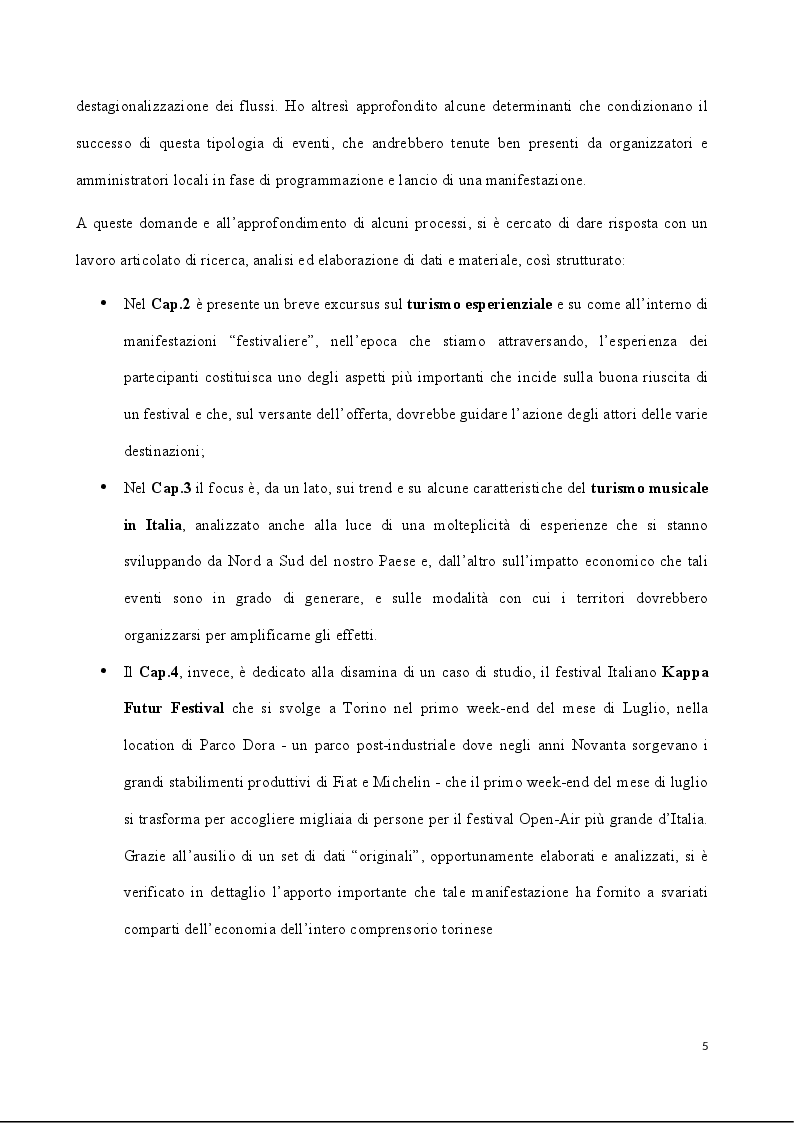 Anteprima della tesi: Storia e analisi dei flussi turistici collegati ai Festival di Musica Elettronica, Pagina 4