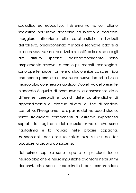 Anteprima della tesi: L'apprendimento visivo-non verbale di una lingua negli allievi con dislessia, Pagina 3