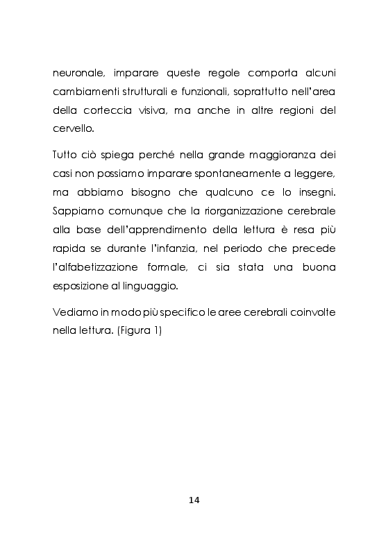 Anteprima della tesi: L'apprendimento visivo-non verbale di una lingua negli allievi con dislessia, Pagina 9