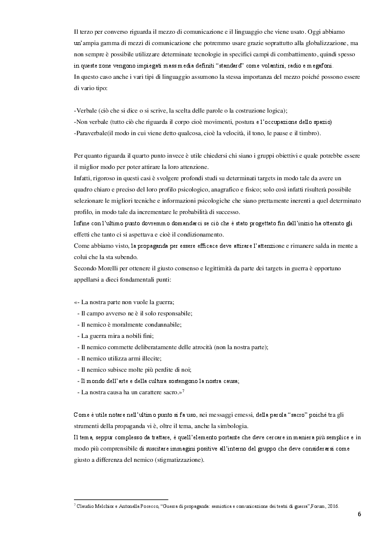 Anteprima della tesi: Le operazioni psyops: l’arte del persuadere, alterare e influenzare, Pagina 7