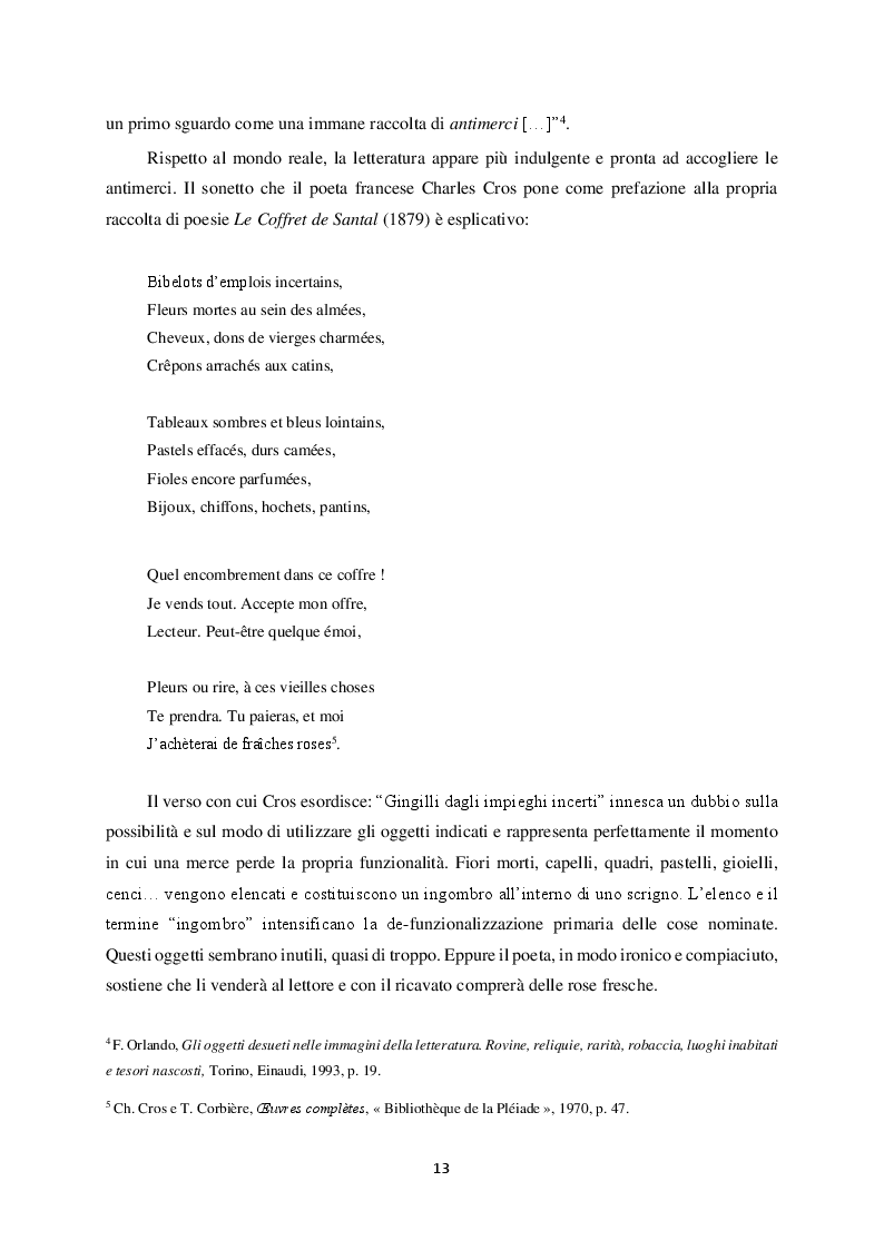 Anteprima della tesi: ''La chiave dell'esistenza'' Analisi critica degli oggetti ne La nausée di Sartre, Pagina 5