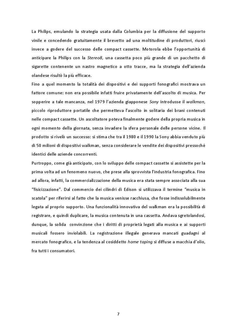 Estratto dalla tesi: Storia, struttura e problematiche dell'industria fonografica - Dalle origini al “Value Gap”