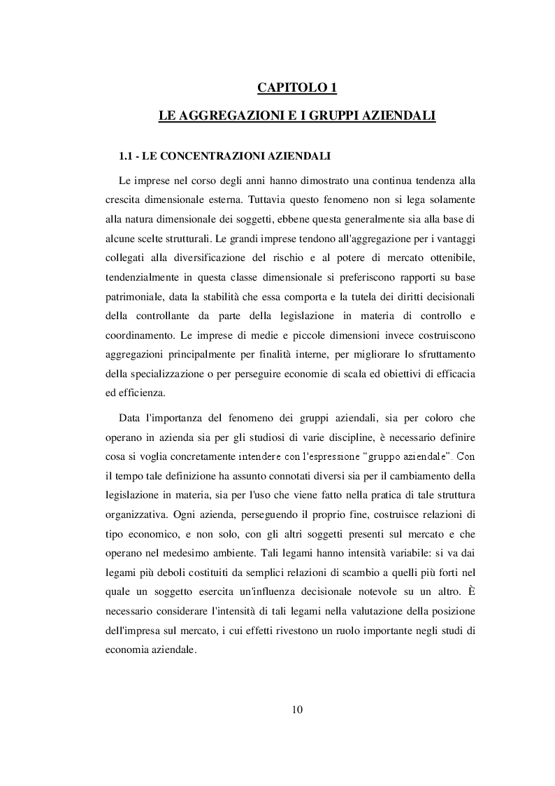 Anteprima della tesi: Nuovi strumenti per la governance delle aggregazioni aziendali. Il Contratto di rete, Pagina 6