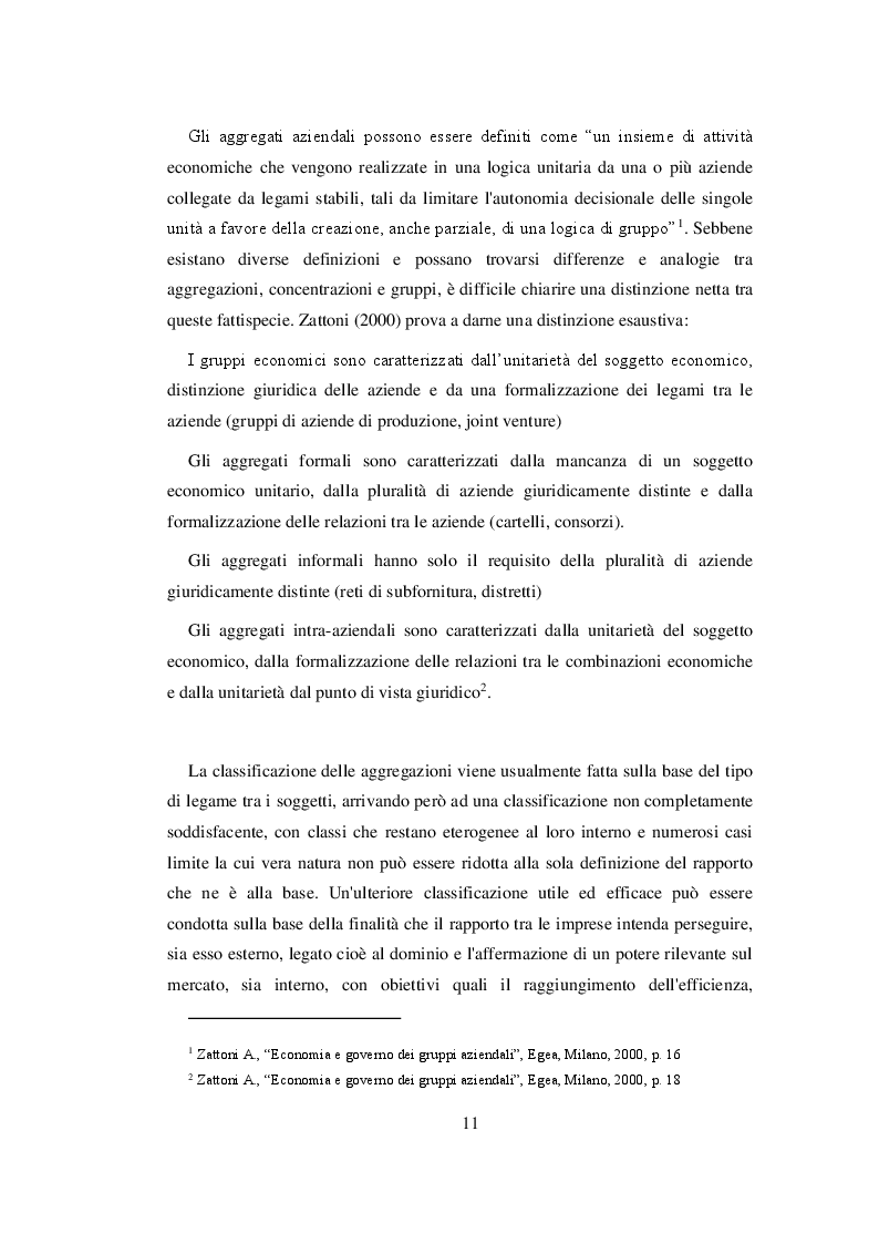 Anteprima della tesi: Nuovi strumenti per la governance delle aggregazioni aziendali. Il Contratto di rete, Pagina 7