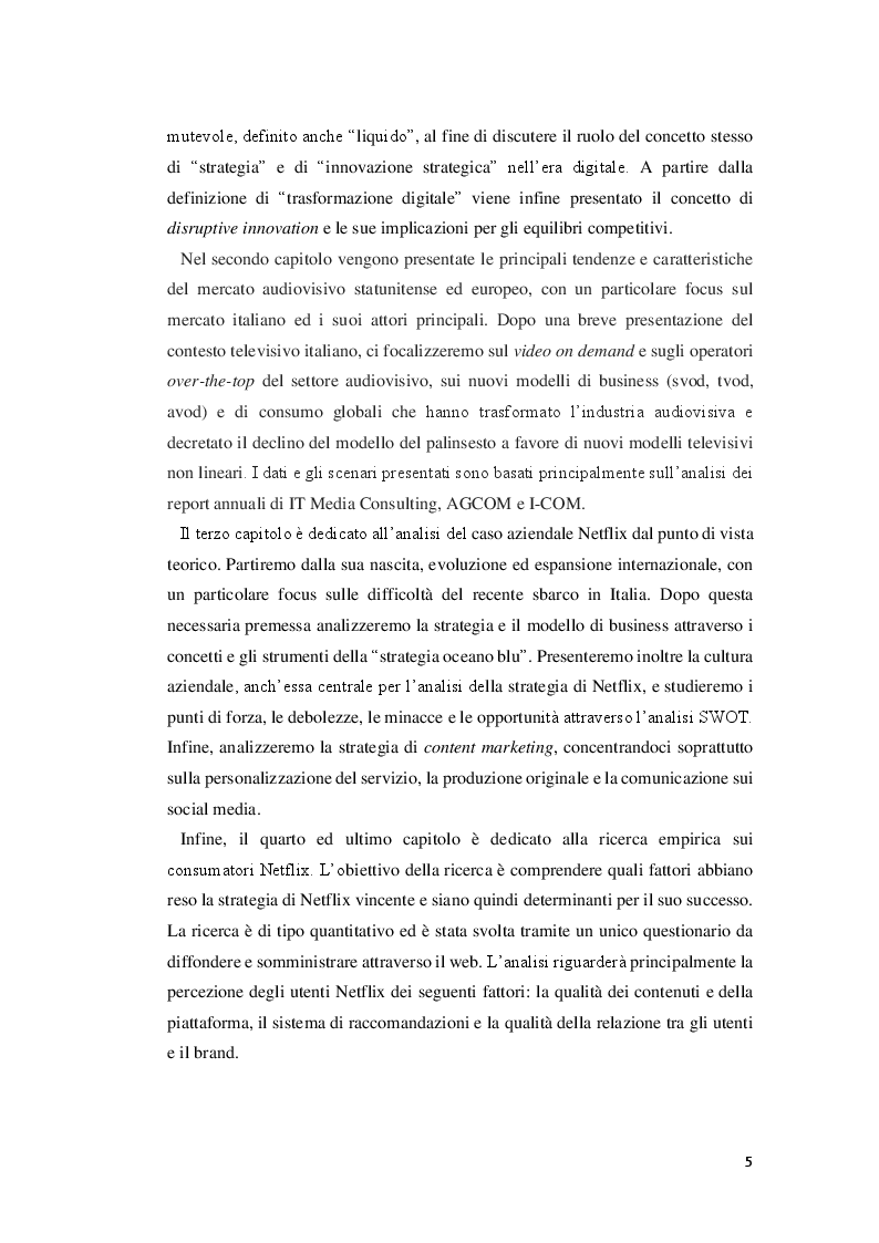 Anteprima della tesi: Strategia Oceano Blu 2.0: il caso Netflix, Pagina 3