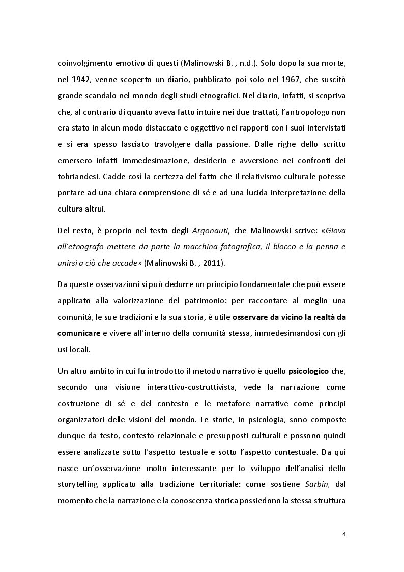 Anteprima della tesi: Heritage Storytelling – Narrare il patrimonio per coinvolgere le comunità e risvegliare i genii loci della penisola italiana, Pagina 5