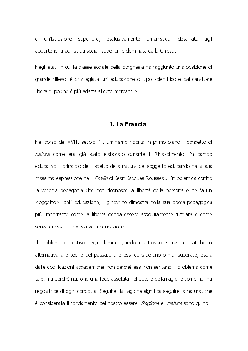 Anteprima della tesi: La rivoluzione pedagogica di Jean Jacques Rousseau, Pagina 5