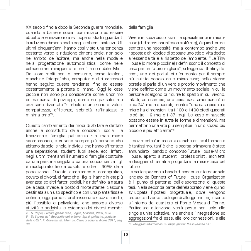 Anteprima della tesi: L'ABITARE MINIMO. Il concorso ''Future House: Micro House'' ed il progetto nell'area di Ponte Mosca a Torino, Pagina 3